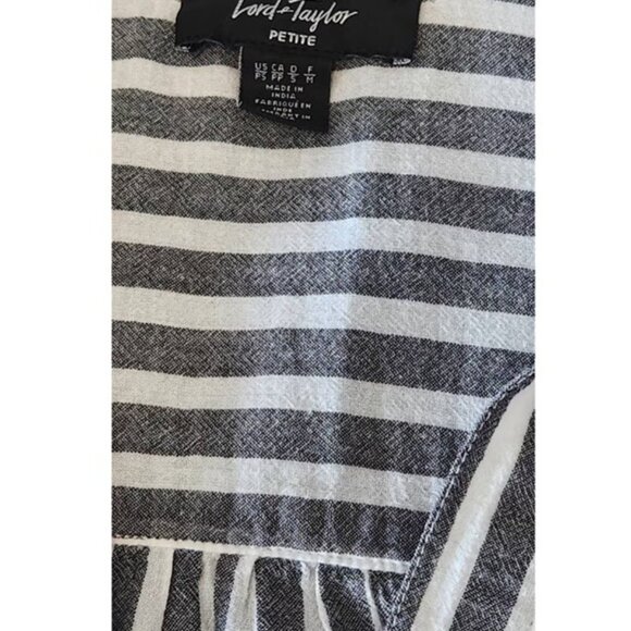 Lord & Taylor Women's Striped button-down Shirt Size US SP - Picture 6 of 8